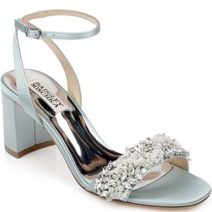 NEW Badgley Mischka Women's Clara Heeled Sandal in Blue Radiance 6
Used once